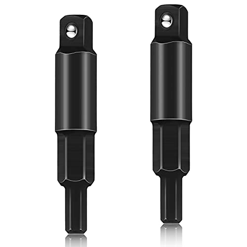 Chumia 2 Stück HVAC Service Wrench 3/16 bis 5/16 Reparatur Sechskantschlüssel Adapter HVAC Service Tools Klimaanlage Schraubenschlüssel Werkzeuge für Ventilöffner Klimaanlage Ausrüstung Reparatur von Chumia