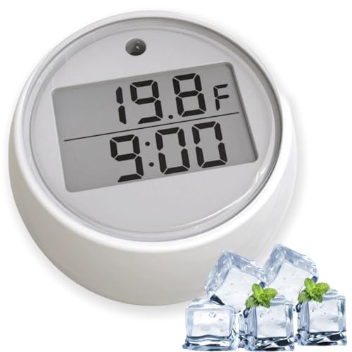 Schwimmendes digitales Solar-Pool-Thermometer, schwimmendes Thermometer und Timer für Eisbad, Eisbad-Überwachungsgerät, Eisbad-Thermometer, Timer, Kalttauchthermometer und Timer, hohe Präzision von ChunBin