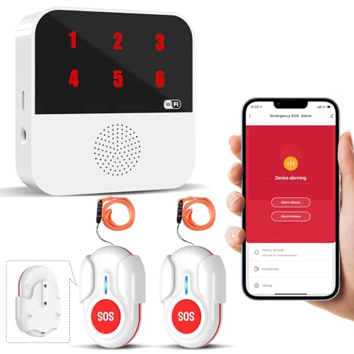 ChunHee Notrufknopf für Senioren Senioren Notruf Tuya WiFi Smart Notrufklingel Alert System für ältere Patienten Behinderte,Kinder ChunHee Notrufknopf für Senioren Senioren Notruf Tuya WiFi Smart Notrufklingel Alert System für ältere Patienten Behinderte,Kinder von ChunHee