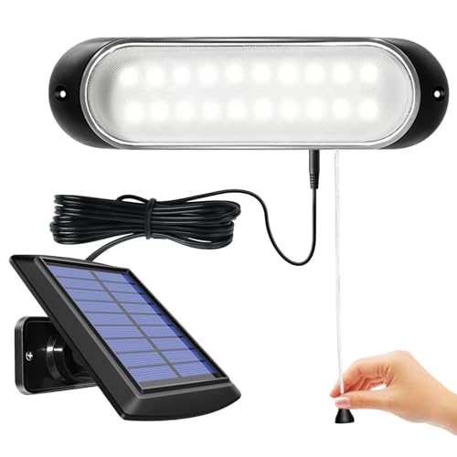 ChunHee Solarlampen für Außen Hängend Solar Hängeleuchte IP65 Wasserdicht 20LED Schuppen Licht mit String Control Solar Lampen für Garten, Weg, Hof, Terrasse, Rasen, Hühnerställe von ChunHee