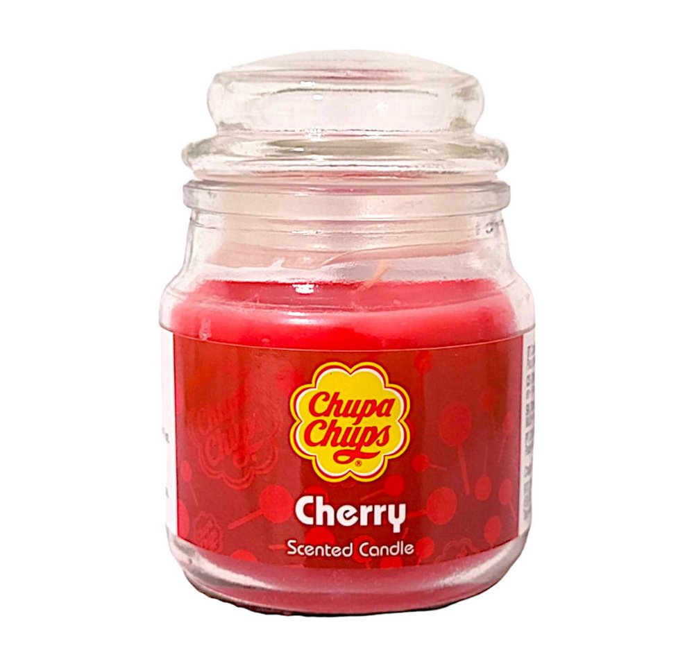 Chupa Chups Duftkerze Chupa Chups Kerze im Glas Cherry Duftkerze 85g von Chupa Chups