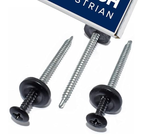 Black Smart Seal Onduline Universal-Wellblechschrauben, 25 Stück Black Smart Seal Onduline Universal-Wellblechschrauben, 25 Stück von Church Equestrian