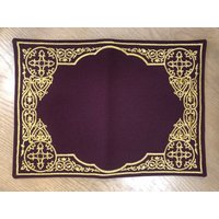 Altartuch Bestickt Mit Kreuzen, Christliche Muster Tischdecke, Kleine Altar Servietten, Oster Geschenk Serviette, Heilige Tisch Serviette von ChurchGoodsStore
