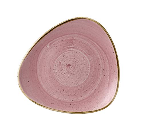 CHURCHILL Stonecast -Triangle Plate Teller- Durchmesser: Ø22,9cm, Farbe wählbar (Petal Pink) von Churchill