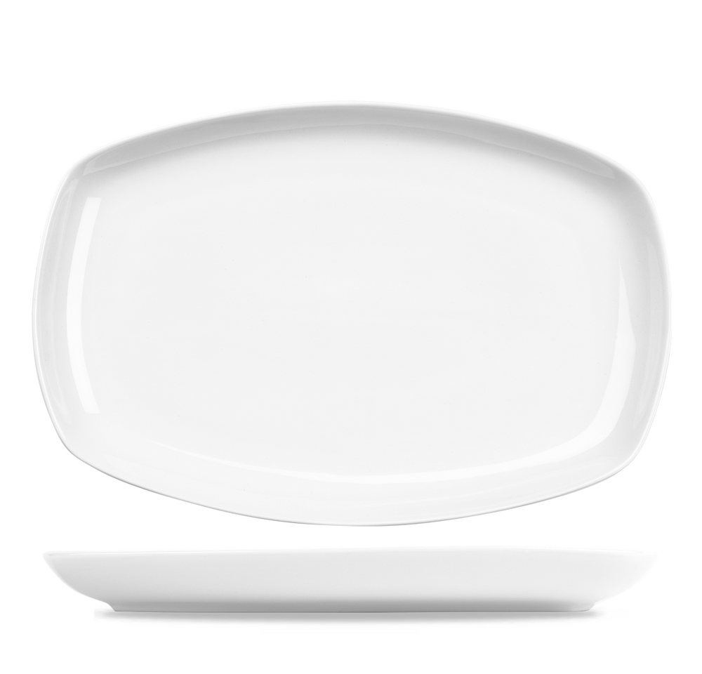 Churchill Tablett Art De Cuisine Menu Porcelain Platte Rechteckig 35,5X23,5Cm, Porzellan von Churchill