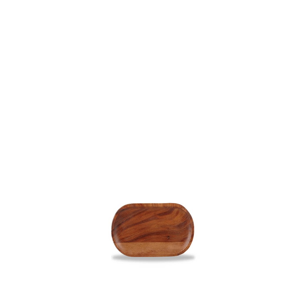 Churchill Tablett Moonstone Holztablett 15X29Cm, 4 Stück, Braunes Akazienholz, Holz von Churchill