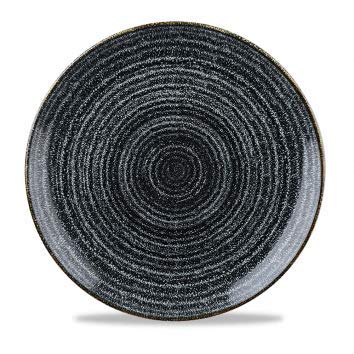 Churchill Homespun -Coupe Plate Teller- Durchmesser: Ø26,0cm, Farbe wählbar (Charcoal Black) (Charcoal Black) von Churchill