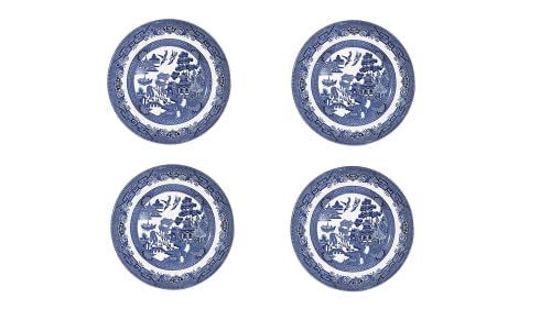 Churchill Salatteller aus blauem Weidenholz, 20,3 cm, 4 Stück, hergestellt in England von Churchill