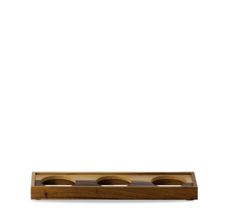Churchill Schale Alchemy Buffetscape Wood - Aufsatz mit 3 Ausnehmungen für Bowls, Holz von Churchill