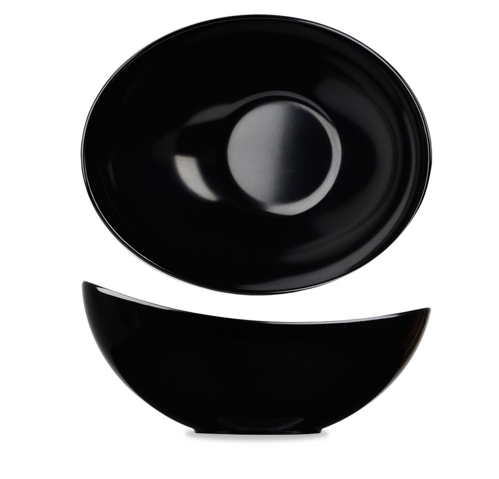 Churchill Schale Alchemy Melamine Buffet Bowls - Schwarz Moonstone Bowl 36cm/450cl, 2, Melamin von Churchill