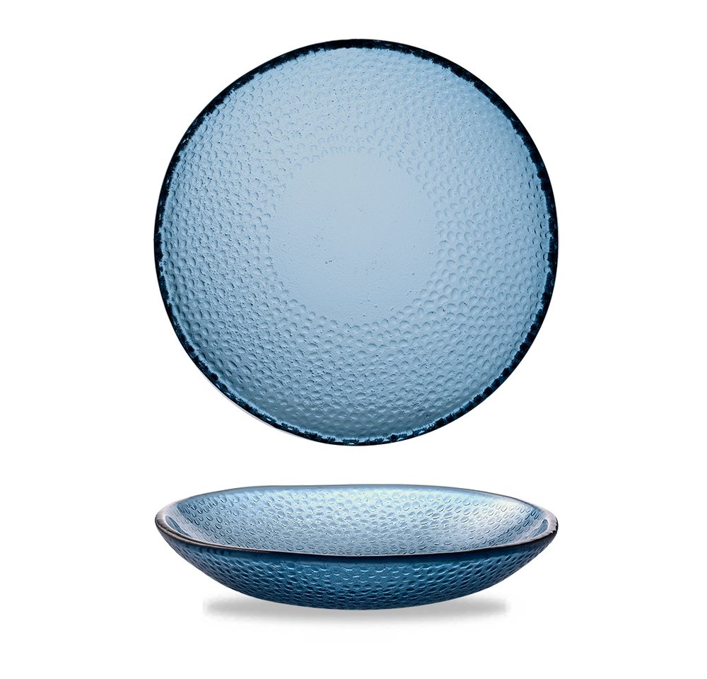 Churchill Schale Isla Glass Schale Rund 24.5Cm/110Cl, 6 Stück, Ozeanblau, Glas von Churchill