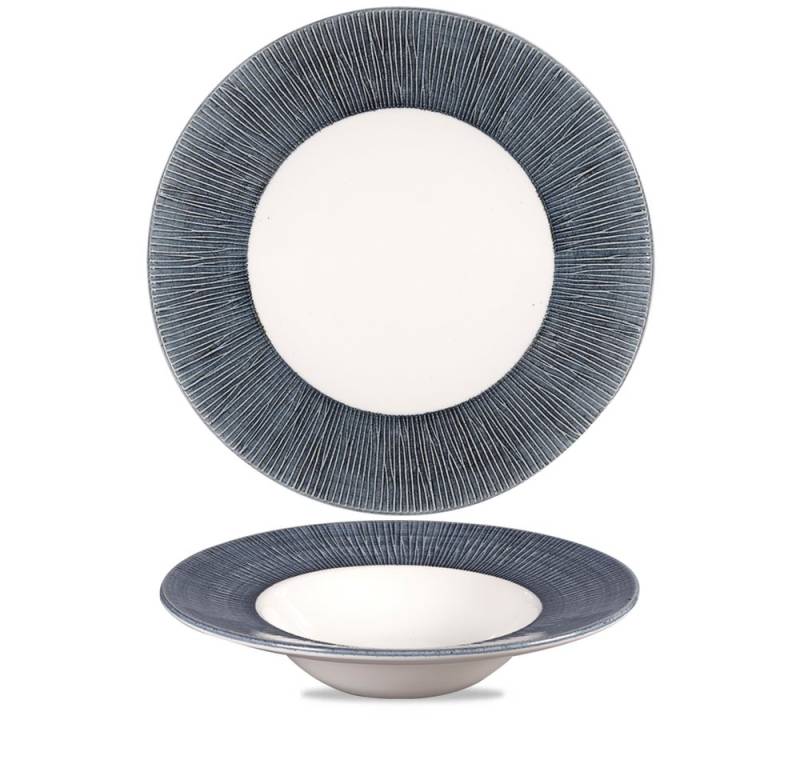 Churchill Schale Super Vitrified Bambus Spinwash Mist Teller Tief 28cm, 12, Porzellan von Churchill