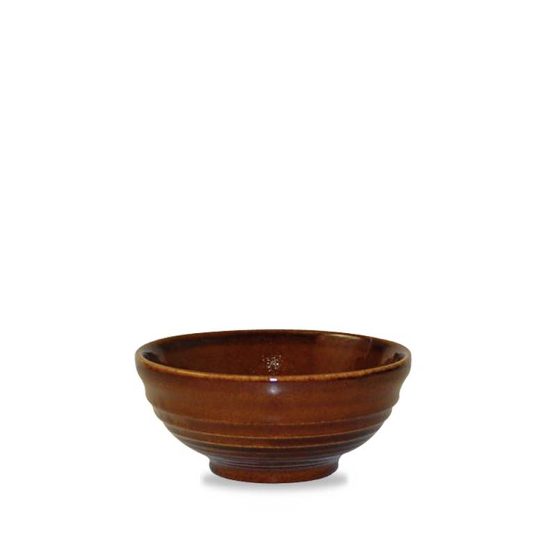 Churchill Schale Super Vitrified Cinnamon Ripple Bowl 12Cm/ 28Cl, 12 Stück, Porzellan von Churchill