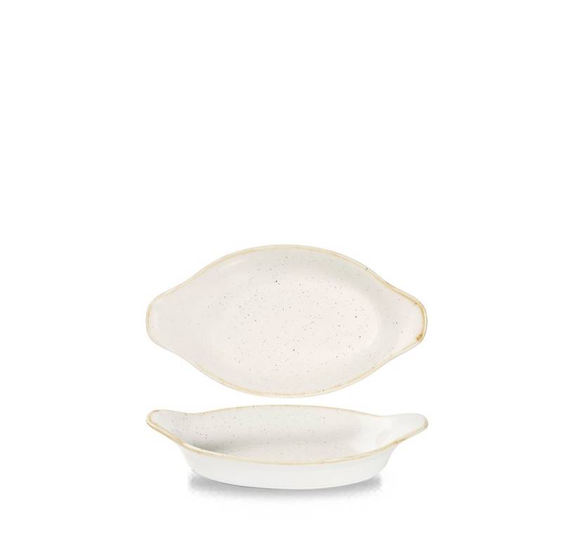 Churchill Schale Super Vitrified Stonecast Barley White Pfanne Oval, Porzellan von Churchill