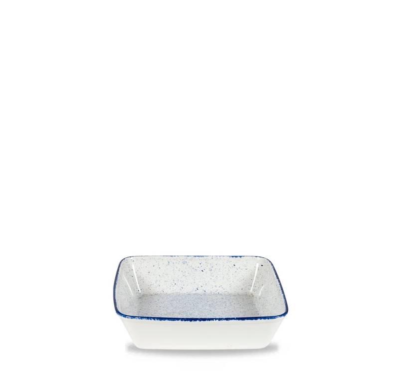 Churchill Schale Super Vitrified Stonecast Indigo Buffetschale Quadrat, 25,4, Porzellan von Churchill