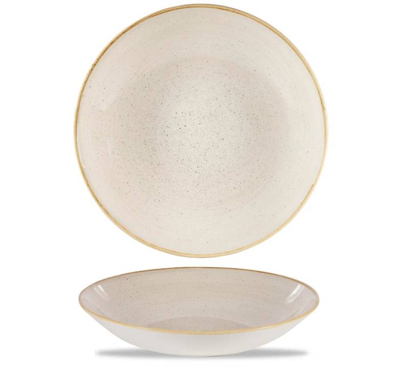 Churchill Schale Super Vitrified Stonecast Nutmeg Cream Teller Tief Coup 31Cm, Porzellan von Churchill