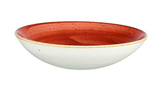 Churchill Stonecast -Coupe Bowl Schüssel- Durchmesser: Ø24,8cm, Farbe wählbar (Spiced Orange) von Churchill