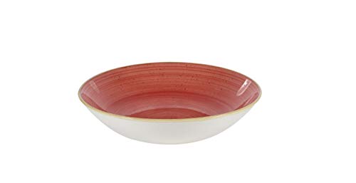 Churchill Stonecast -Coupe Bowl Schüssel- Durchmesser: Ø18,2cm, Farbe wählbar (Berry Red) von Churchill