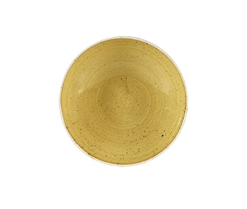 Churchill Stonecast -Coupe Bowl Schüssel- Durchmesser: Ø18,2cm, Farbe wählbar (Mustard Seed Yellow) von Churchill