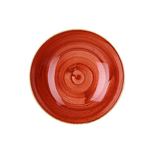 Churchill Stonecast -Coupe Bowl Schüssel- Durchmesser: Ø18,2cm, Farbe wählbar (Spiced Orange) von Churchill