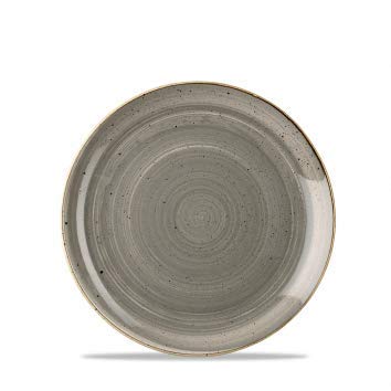 Churchill Stonecast -Coupe Plate Teller- Durchmesser: Ø21,7cm, Farbe wählbar (Peppercorn Grey) von Churchill