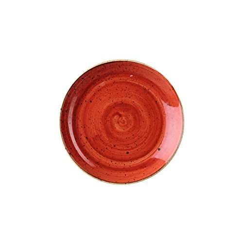 Churchill Stonecast -Coupe Plate Teller- Durchmesser: Ø16,5cm, Farbe wählbar (Spiced Orange) von Churchill