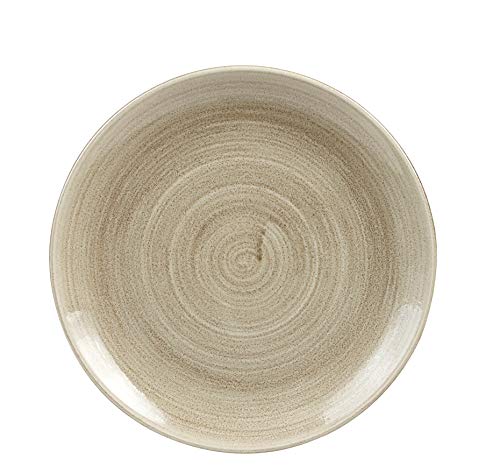 Churchill Stonecast -Coupe Plate Teller- Durchmesser: Ø26,0cm, Farbe wählbar (Antique Taupe) von Churchill