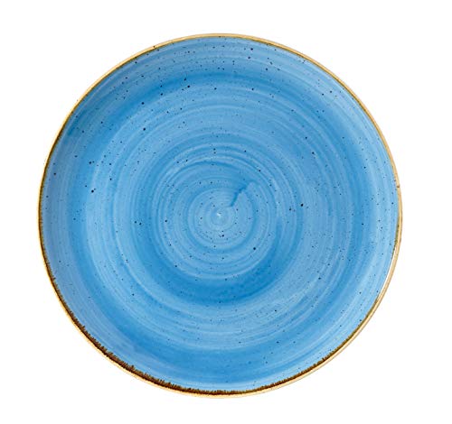 Churchill Stonecast -Coupe Plate Teller- Durchmesser: Ø26,0cm, Farbe wählbar (Cornflower Blue) von Churchill