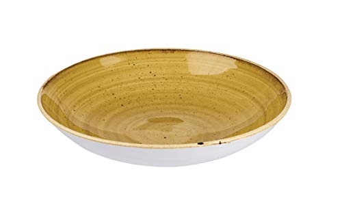 Churchill Stonecast -Coupe Plate Teller- Durchmesser: Ø16,5cm, Farbe wählbar (Mustard Seed) von Churchill