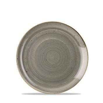 Churchill Stonecast -Coupe Plate Teller- Durchmesser: Ø16,5cm, Farbe wählbar (Peppercorn Grey) von Churchill