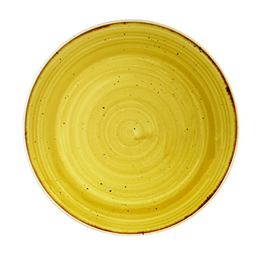 Churchill Stonecast -Coupe Plate Teller- Durchmesser: Ø21,7cm, Farbe wählbar (Mustard Seed) von Churchill