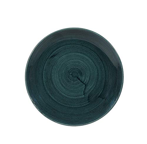 Churchill Stonecast -Coupe Plate Teller- Durchmesser: Ø21,7cm, Farbe wählbar (Rustic Teal) von Churchill