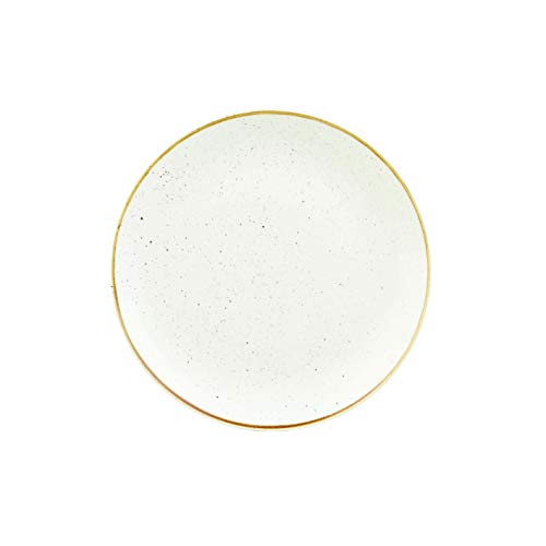 Churchill Stonecast -Coupe Plate Teller- Durchmesser: Ø26,0cm, Farbe wählbar (Barley White) von Churchill