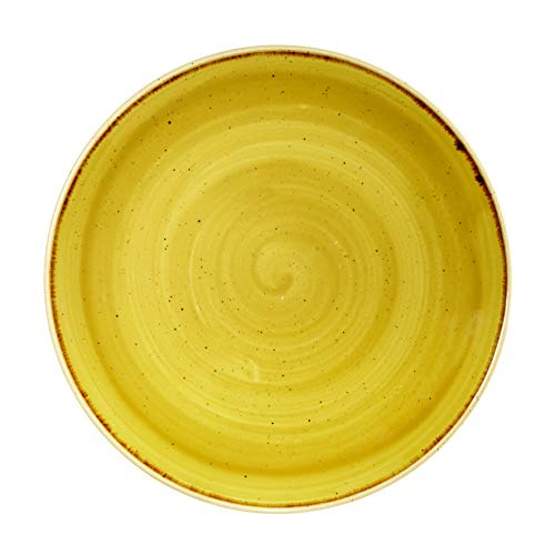 Churchill Stonecast -Coupe Plate Teller- Durchmesser: Ø26,0cm, Farbe wählbar (Mustard Seed) von Churchill