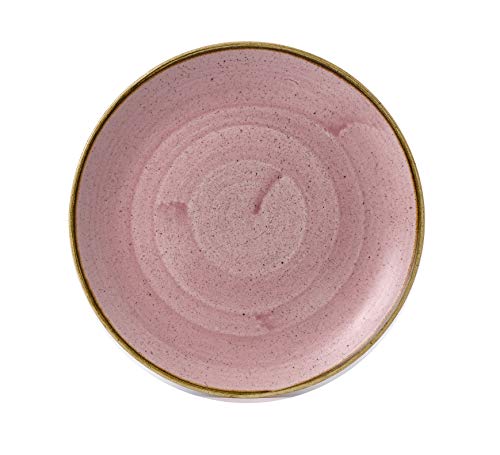 Churchill Stonecast -Coupe Plate Teller- Durchmesser: Ø26,0cm, Farbe wählbar (Petal Pink) von Churchill