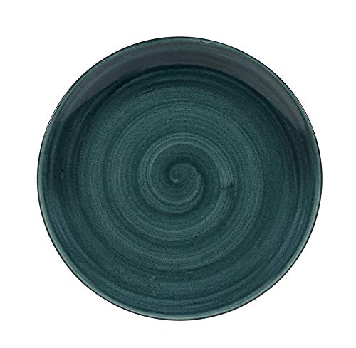 Churchill Stonecast -Coupe Plate Teller- Durchmesser: Ø26,0cm, Farbe wählbar (Rustic Teal) von Churchill