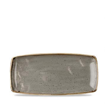 Churchill Stonecast -Oblong Plate Platte- 29,5x15cm, Farbe wählbar (Peppercorn Grey) von Churchill