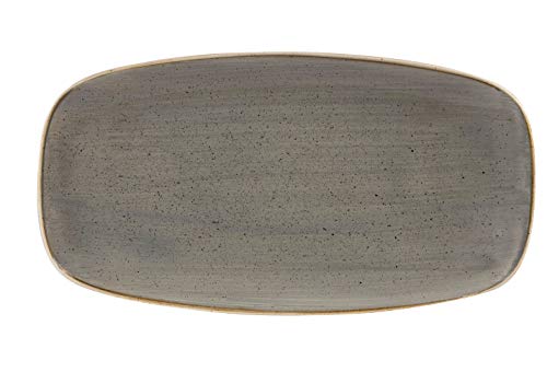 Churchill Stonecast -Oblong Plate Platte- 29,8x15,3cm, Farbe wählbar (Peppercorn Grey) von Churchill