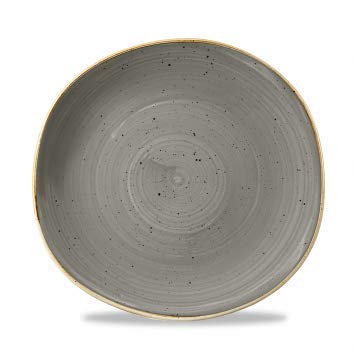 Churchill Stonecast Peppercorn Grey - handgefertig Organic Round Plate - 28,6cm (Peppercorn Grey) von Churchill