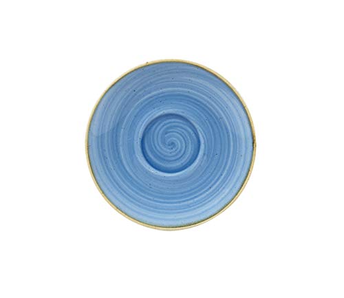 Churchill Stonecast -Saucer Untertasse for Cappuccino Cup - Farbe wählbar (Cornflower Blue) von Churchill