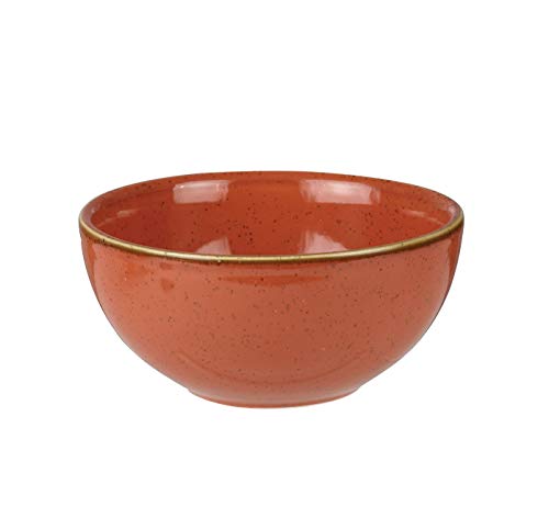 Churchill Stonecast -Soup Bowl Schüssel- Inhalt: 47cl, Farbe wählbar (Spiced Orange) von Churchill