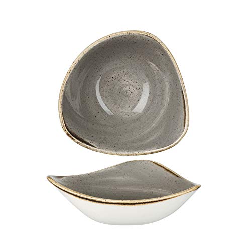 Churchill Stonecast -Triangle Bowl Schüssel- 26cl, Farbe wählbar (Peppercorn Grey) von Churchill