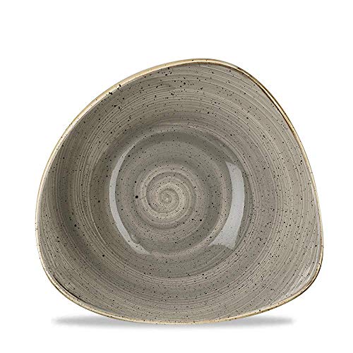 Churchill Stonecast -Triangle Bowl Schüssel- 37cl, Farbe wählbar (Peppercorn Grey) von Churchill