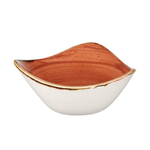 Churchill Stonecast -Triangle Bowl Schüssel- 26cl, Farbe wählbar (Spiced Orange) von Churchill