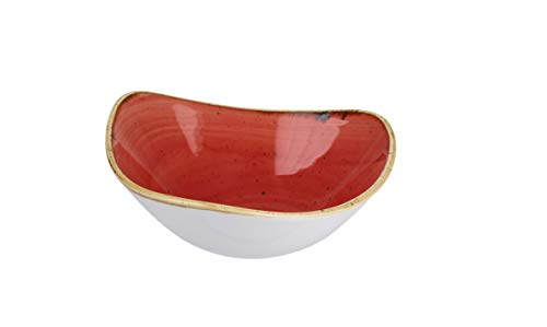 Churchill Stonecast -Triangle Bowl Schüssel- 60cl, Farbe wählbar (Berry Red) von Churchill