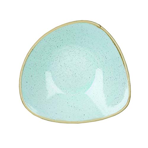 Churchill Stonecast -Triangle Bowl Schüssel- 60cl, Farbe wählbar (Duck Egg Blue) von Churchill