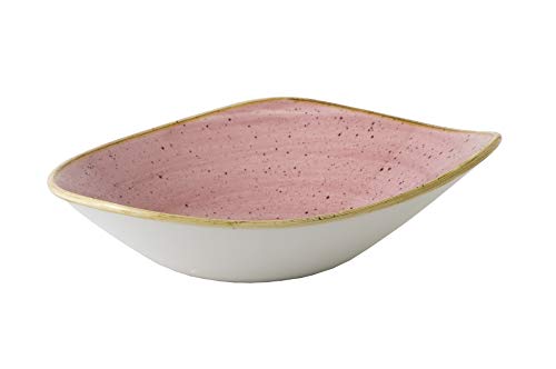 Churchill Stonecast -Triangle Bowl Schüssel- 60cl, Farbe wählbar (Petal Pink) von Churchill