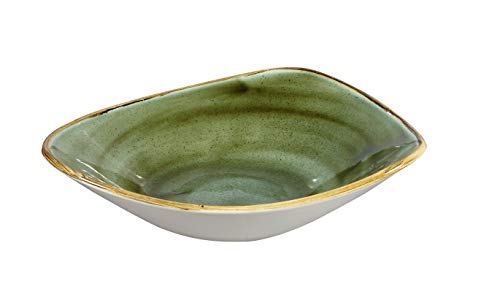 Churchill Stonecast -Triangle Bowl Schüssel- 60cl, Farbe wählbar (Samphire Green) von Churchill