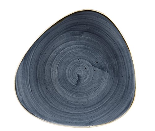 Churchill Stonecast -Triangle Plate Teller- Durchmesser: Ø26,5cm, Farbe wählbar (Blueberry) von Churchill