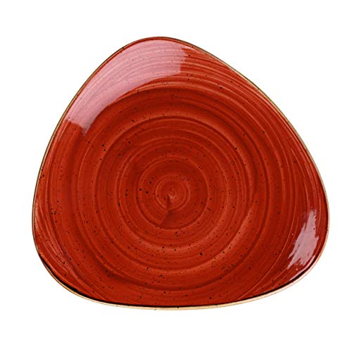 Churchill Stonecast -Triangle Plate Teller- Durchmesser: Ø26,5cm, Farbe wählbar (Spiced Orange) von Churchill